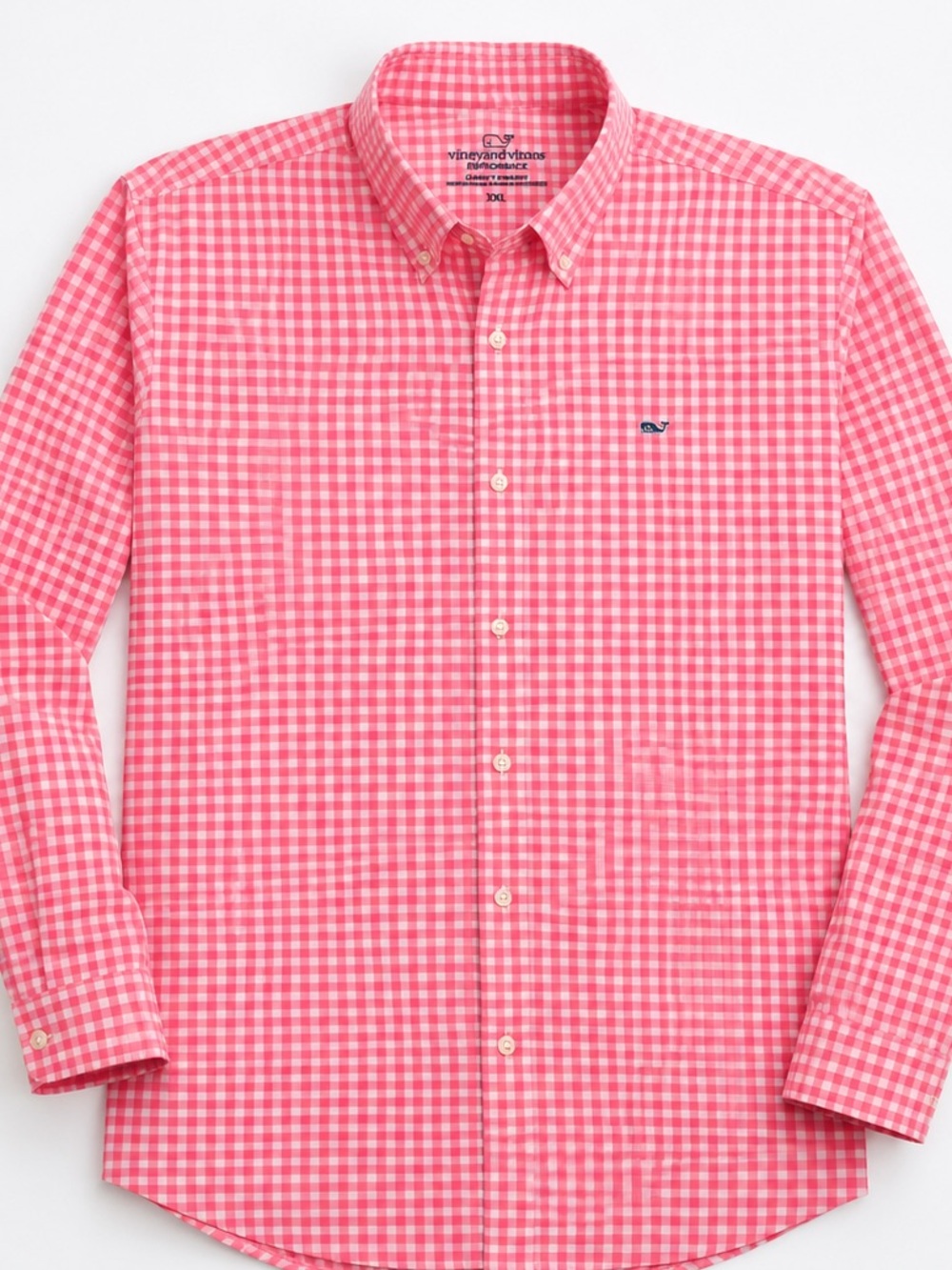 Vineyard Vines Pink Gingham Button-Down Shirt